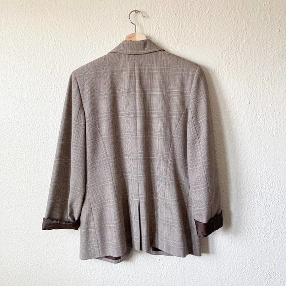 Valerie Stevens Glen Check Blazer Size 10 Petite - Picture 15 of 15
